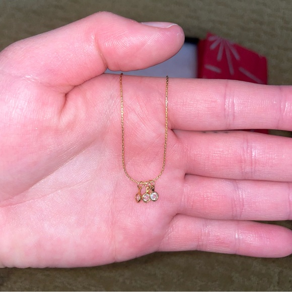 NWT Fireworks Sabina Necklace Swarovski Crystals 14K Gold-Filled - Picture 6 of 7